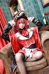 [Cosplay] PoppaChan ポッパちゃん - Marine Houshou 宝钟玛琳 (Hololive Fantasy)