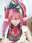 [Cosplay] PoppaChan ポッパちゃん - Marine Houshou 宝钟玛琳 (Hololive Fantasy)