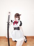 [Cosplay] Kokura Chiyo 小仓千代w - Maid with knife 带刀女仆