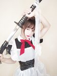 [Cosplay] Kokura Chiyo 小仓千代w - Maid with knife 带刀女仆