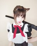 [Cosplay] Kokura Chiyo 小仓千代w - Maid with knife 带刀女仆