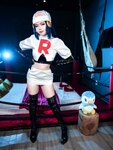 [Cosplay] ZinieQ Dawn Pokemon in Team Rocket costume