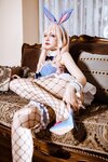 [Cosplay] 二佐Nisa 海梦 蓝色兔女郎