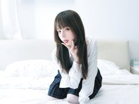 [Cosplay] 攻弦弦弦 白丝JK