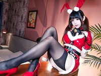 [Cosplay] Miko 酱 - Christmas Bunny 圣诞兔兔