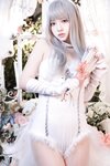 [Cosplay] 疯猫ss 纯白绒绒兔
