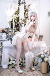 [Cosplay] 疯猫ss 纯白绒绒兔