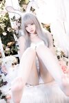 [Cosplay] 疯猫ss 纯白绒绒兔