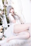 [Cosplay] 疯猫ss 纯白绒绒兔
