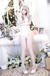 [Cosplay] 疯猫ss 纯白绒绒兔