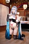 [Cosplay][my suite] Atsuki あつき - Shenhe & Ganyu (Genshin Impact)