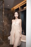 唐安琪内部私购 NO.005 黄色薄纱轻透连衣长裙  [82P-902MB]