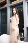 唐安琪内部私购 NO.005 黄色薄纱轻透连衣长裙  [82P-902MB]