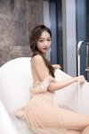 唐安琪内部私购 NO.005 黄色薄纱轻透连衣长裙  [82P-902MB]