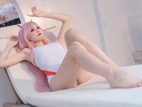 [Cosplay] Yaokoututu 咬一口兔娘ovo - National Team 02 Swimsuit 国家队02泳装
