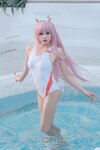 [Cosplay] Yaokoututu 咬一口兔娘ovo - National Team 02 Swimsuit 国家队02泳装