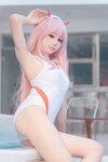 [Cosplay] Yaokoututu 咬一口兔娘ovo - National Team 02 Swimsuit 国家队02泳装