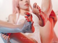 [Cosplay] Yaokoututu 咬一口兔娘ovo - National Team 02 Swimsuit 国家队02泳装