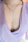Hot 鱼子酱紫色连衣裙写真