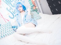 [Cosplay] MaoJun 猫君君 - Rem cat ear pajamas 雷姆猫耳睡衣