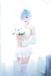 [Cosplay] MaoJun 猫君君 - Rem lingerie wedding 蕾姆内衣花嫁