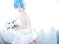 [Cosplay] MaoJun 猫君君 - Rem lingerie wedding 蕾姆内衣花嫁