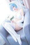 [Cosplay] MaoJun 猫君君 - Rem lingerie wedding 蕾姆内衣花嫁