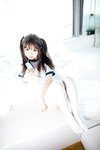 [Cosplay] 神沢永莉 半双马尾体操服大腿袜
