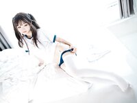 [Cosplay] 神沢永莉 半双马尾体操服大腿袜