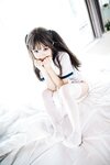 [Cosplay] 神沢永莉 半双马尾体操服大腿袜