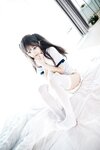 [Cosplay] 神沢永莉 半双马尾体操服大腿袜
