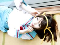 [Cosplay] Rin Higurashi 日暮りん - Name card (Haruhi) なまえがき（ハルヒ）