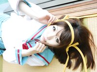 [Cosplay] Rin Higurashi 日暮りん - Name card (Haruhi) なまえがき（ハルヒ）
