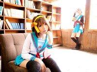 [Cosplay] Rin Higurashi 日暮りん - Name card (Haruhi) なまえがき（ハルヒ）
