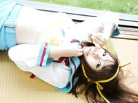 [Cosplay] Rin Higurashi 日暮りん - Name card (Haruhi) なまえがき（ハルヒ）