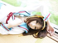 [Cosplay] Rin Higurashi 日暮りん - Name card (Haruhi) なまえがき（ハルヒ）