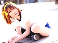 [Cosplay] Rin Higurashi 日暮りん - Name card (Haruhi) なまえがき（ハルヒ）