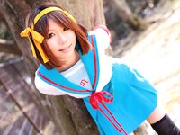 [Cosplay] Rin Higurashi 日暮りん - Name card (Haruhi) なまえがき（ハルヒ）