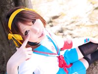 [Cosplay] Rin Higurashi 日暮りん - Name card (Haruhi) なまえがき（ハルヒ）