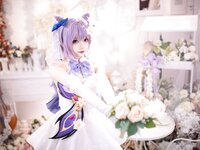 [Cosplay] Aiwest 艾西 - Tokiharu Bride 刻晴花嫁
