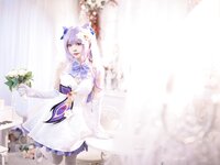 [Cosplay] Aiwest 艾西 - Tokiharu Bride 刻晴花嫁