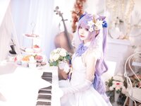 [Cosplay] Aiwest 艾西 - Tokiharu Bride 刻晴花嫁