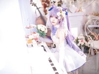 [Cosplay] Aiwest 艾西 - Tokiharu Bride 刻晴花嫁