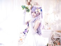 [Cosplay] Aiwest 艾西 - Tokiharu Bride 刻晴花嫁