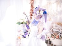 [Cosplay] Aiwest 艾西 - Tokiharu Bride 刻晴花嫁