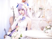 [Cosplay] Aiwest 艾西 - Tokiharu Bride 刻晴花嫁