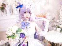 [Cosplay] Aiwest 艾西 - Tokiharu Bride 刻晴花嫁