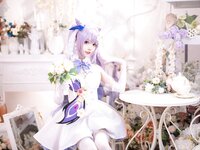 [Cosplay] Aiwest 艾西 - Tokiharu Bride 刻晴花嫁