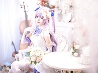 [Cosplay] Aiwest 艾西 - Tokiharu Bride 刻晴花嫁