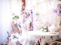 [Cosplay] Aiwest 艾西 - Tokiharu Bride 刻晴花嫁